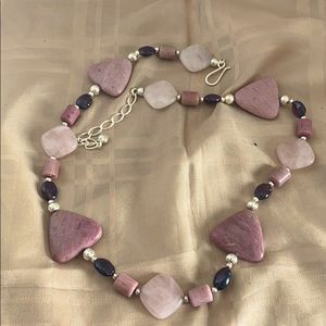 Jay King multigemstone & sterling silver necklace